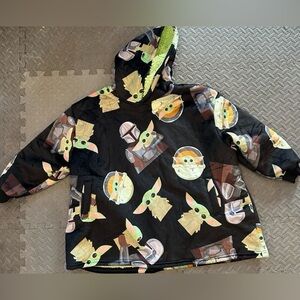 Star Wars Black Hoodie with Baby Yoda Print